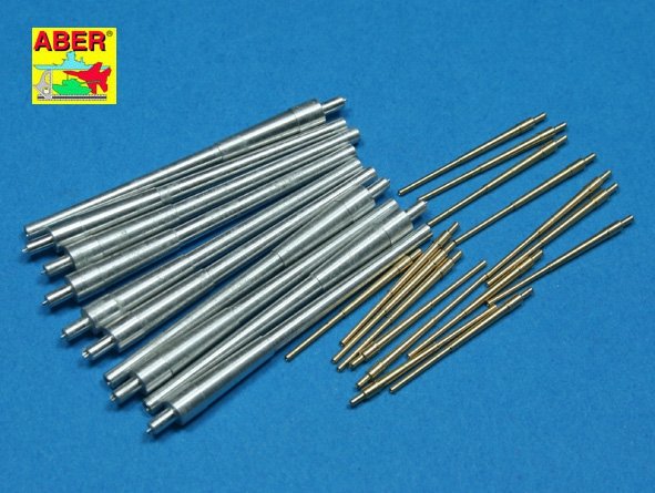 Aber 350L-48 Jeu de canons 356 mm x 10 ; 133 mm x 16 pour le roi George V, prince de Galles (1/350) 