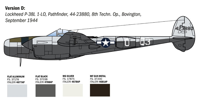 Italeri 2834 P-38 J Lightning 1/48