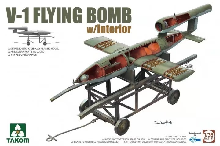 Takom 2151 Bombe volante V-1 avec intérieur 1/35