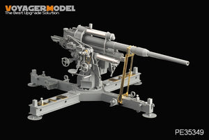 Voyager modèle PE35349 seconde guerre mondiale allemand 88mm FlaK 37 mit Behelfslafette pour DRAGON 6523 1/35  – image 4