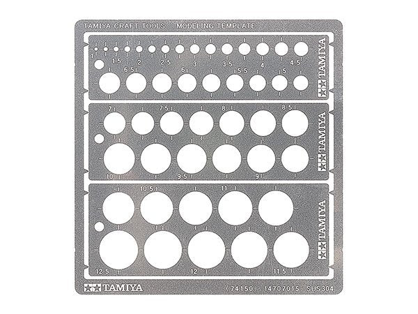 Gabarit de modélisme Tamiya 74150 (rond, 1-12,5 mm)