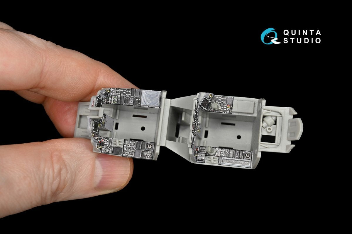 Intérieur imprimé en 3D et coloré sur papier décalcomanie Quinta Studio QD48052 F-15E (pour maquette Revell) 1/48  – immagine 9