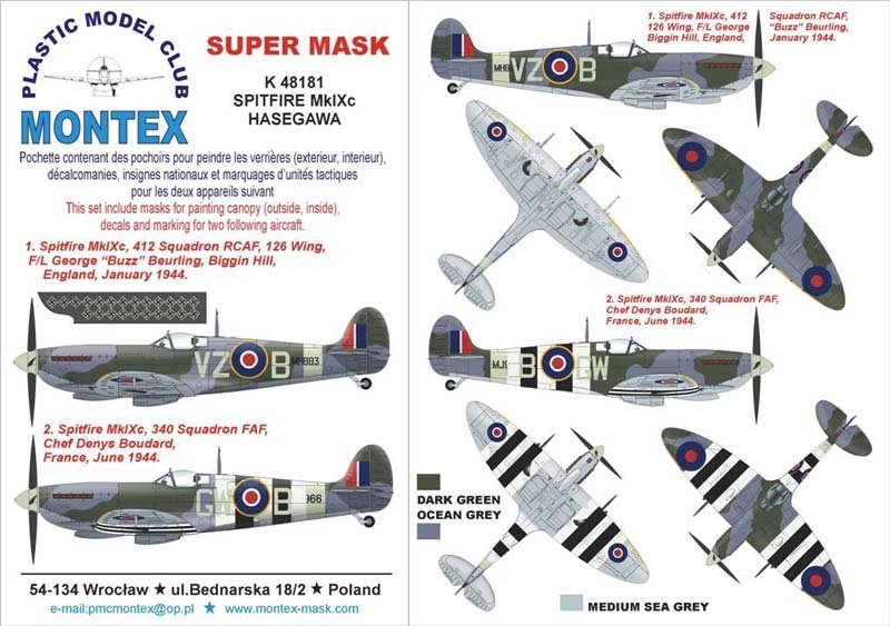 Montex K48181 Spitfire IX 1/48