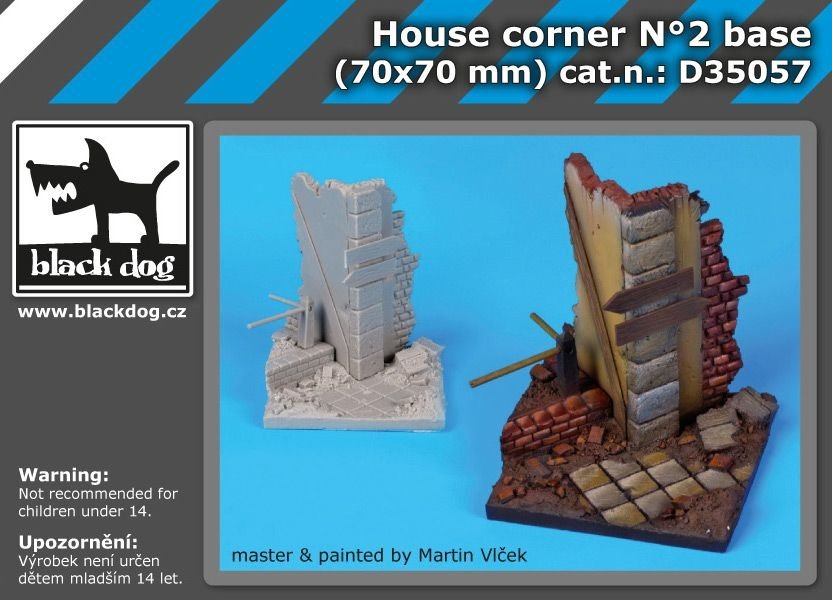 Black Dog D35057 Maison d&amp;#39;angle n°2 socle 1/35