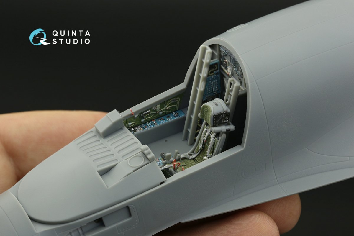 Intérieur imprimé en 3D et coloré sur papier décalcomanie Quinta Studio QD48071 Su-34 (HobbyBoss) 1/48 – image 11