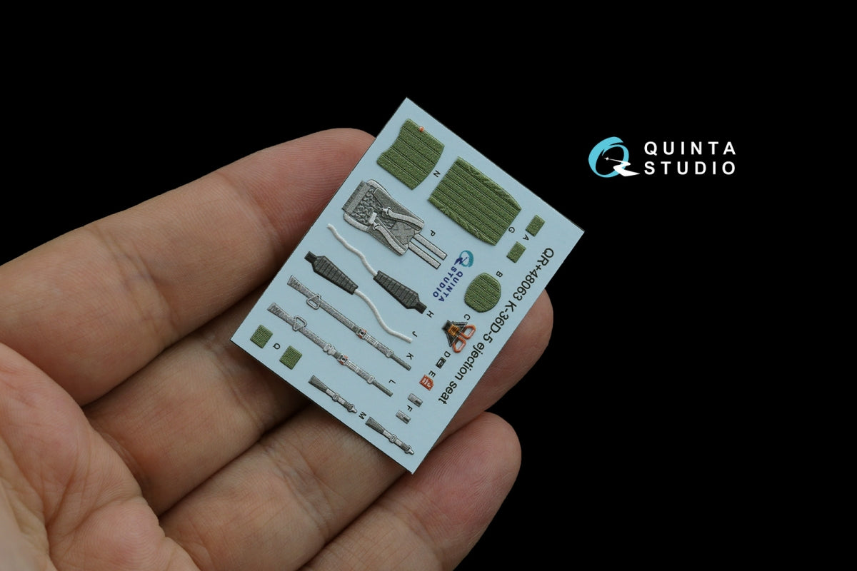 Siège éjectable Quinta Studio QR+48063 K-36D-5 (pour avions Su-35 et Su-57) (Tous les kits) 1/48 – image 4
