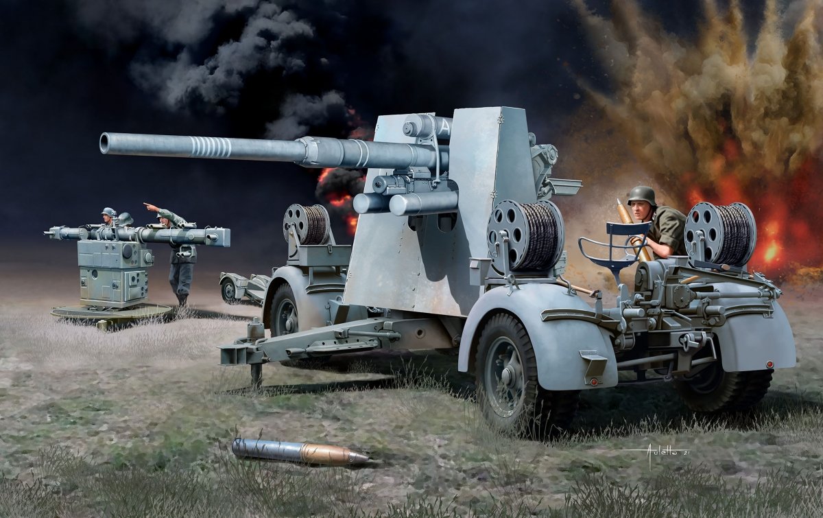 Revell 03325 8,8 cm Flak 37 + Sd.Anh.202 1/72 – image 2
