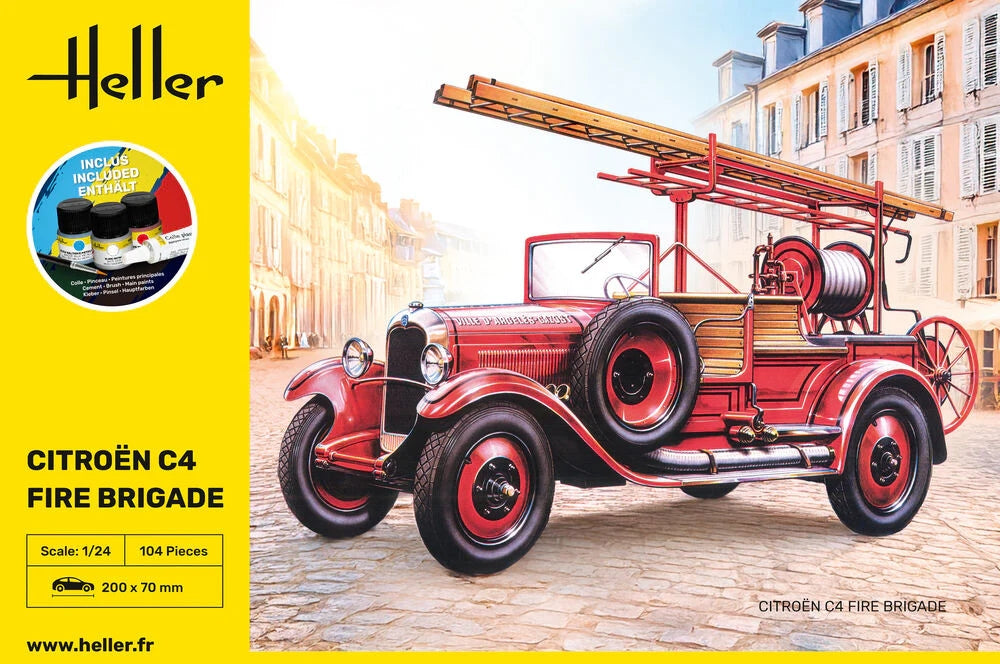 Heller 56733 Citroen C4 Fire Brigade - Starter Kit 1/24