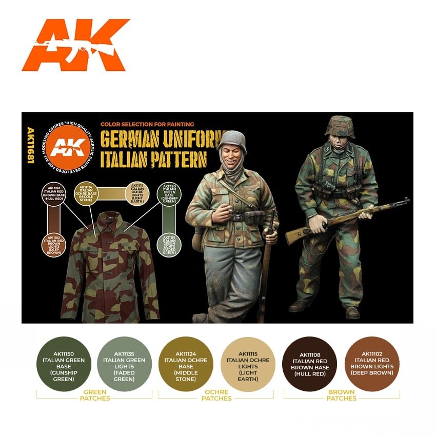 AK Interactive AK11681 GERMAN UNIFORM ITALIAN PATTERN – zdjęcie 2