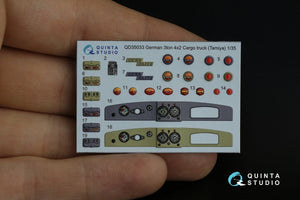 Intérieur imprimé en 3D et coloré sur papier décalcomanie Quinta Studio QD35033 Opel Blitz (Tamiya) 1/35 – image 9