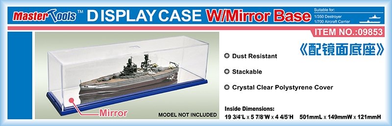 Vitrine Trumpeter 09853 501 x 149 x 121 mm