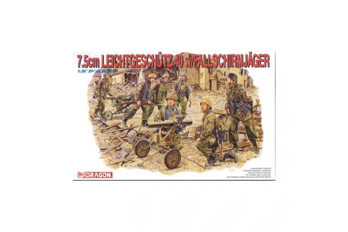 Dragon 6147 7,5 cm LEICHTGESCHUTZE 40 avec ÉQUIPAGE (1/35)
