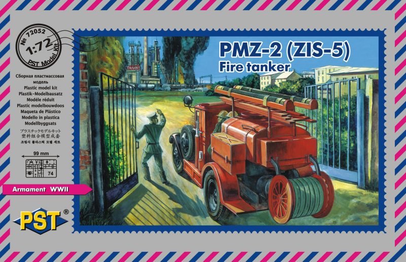 PST 72052 PMZ-2 (ZiS-5) Camion-citerne de pompiers 1/72