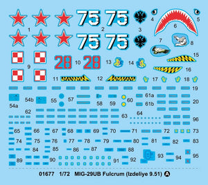 Trumpeter 01677 MIG-29UB Fulcrum Izdeliye 9.51 1/72 – image 5