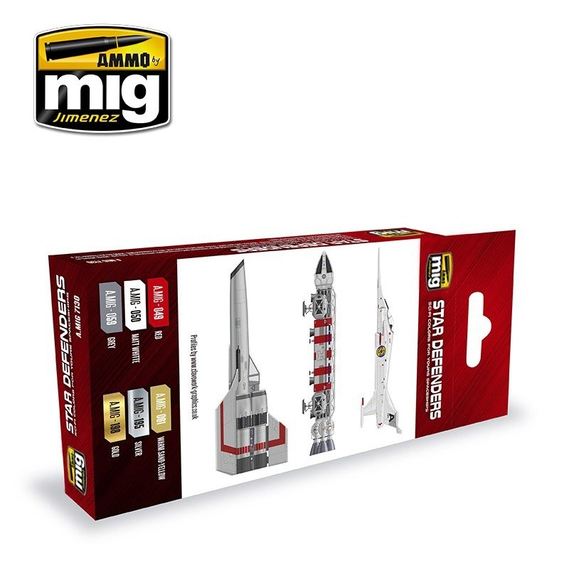Munitions Mig Jimenez 7130 STAR DEFENDERS COULEURS DE SCIENCE-FICTION 6x17ml – image 2