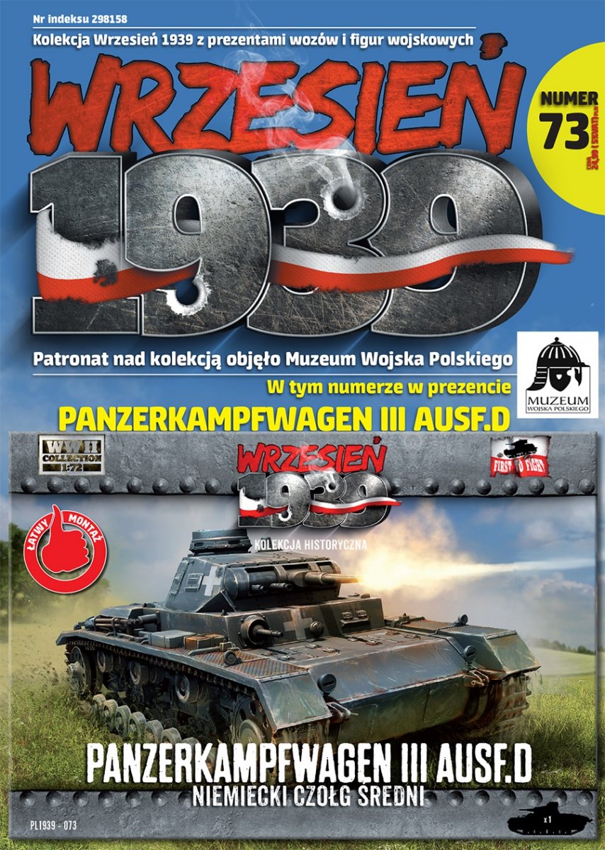 Premier à combattre le PL073 Panzerkampfwagen III Ausf. D. Char moyen allemand 1/72