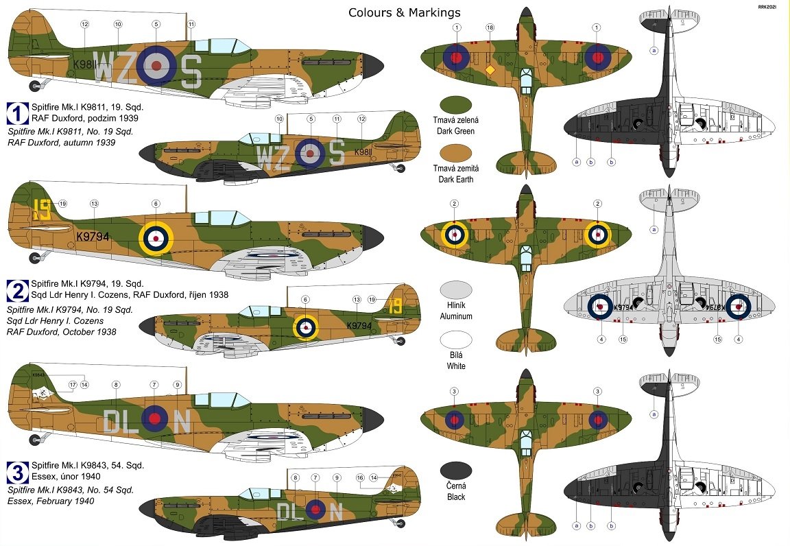 Kovozavody Prostejov KPM0260 Spitfire Mk.Ia « Wats Prop » 1/72 – immagine 2