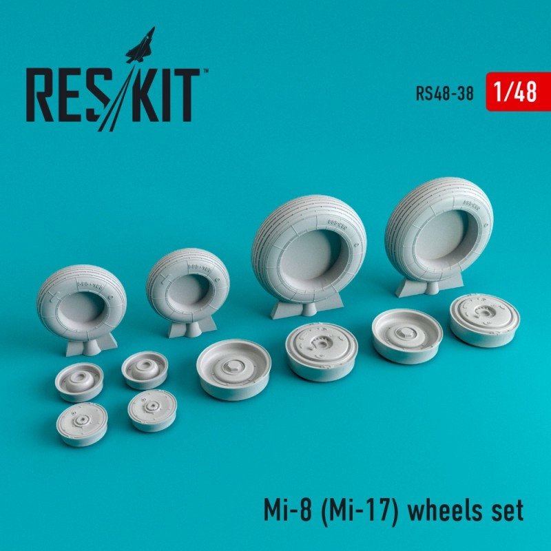 RESKIT RS48-0038 Mi-8 (Mi-17) wheels set 1/48