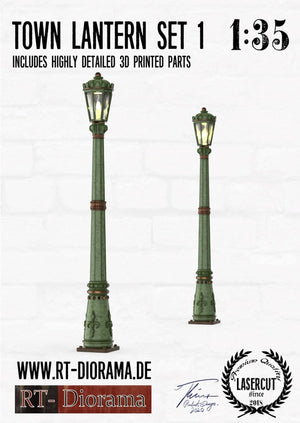RT-Diorama 35670 Town Lantern Set Type 1 (2pcs.) 1/35 – zdjęcie 2
