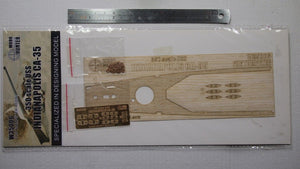 Maquette en bois Wood Hunter W35006 du croiseur USS Indianapolis pour Trumpeter au 1/300 – immagine 2