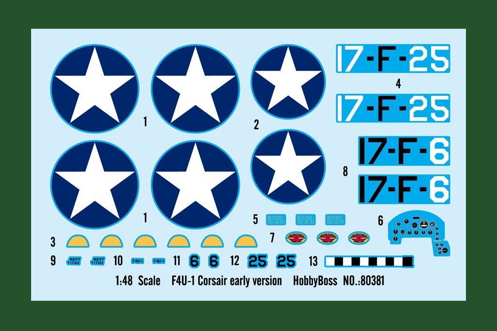 Hobby Boss 80381 F4U-1 Corsair Première version 1/48 – immagine 3