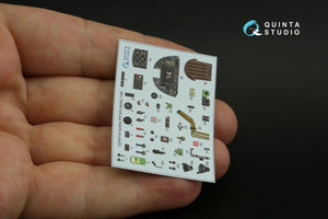 Intérieur imprimé en 3D et coloré sur papier décalcomanie Quinta Studio QD48144 Spitfire PR.XIX (Airfix) 1/48 – image 4