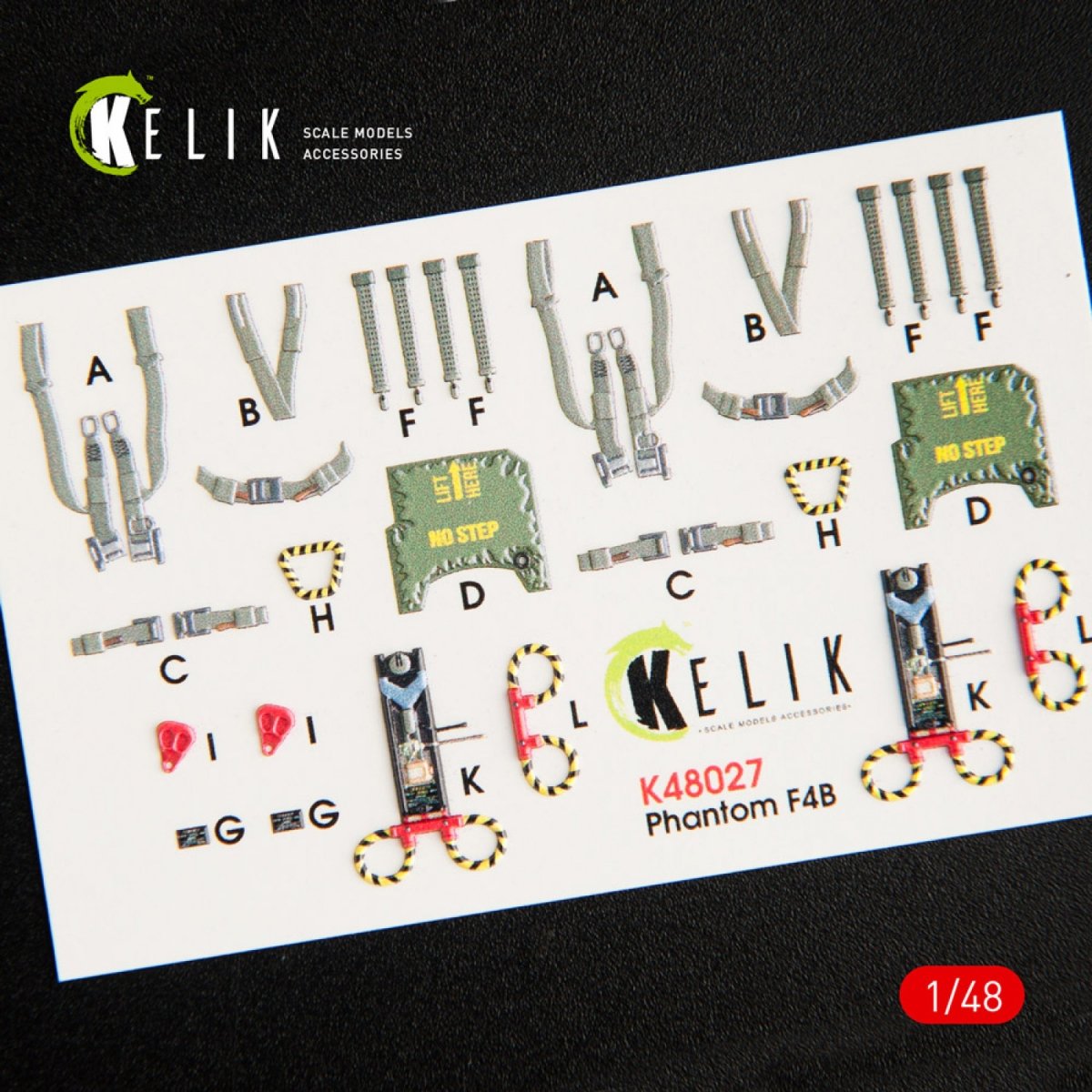 Décalcomanies 3D intérieures KELIK K48027 pour maquette Tamiya au 1/48 – Bild 3