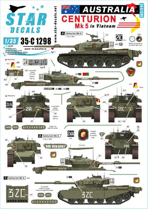Star Decals 35-C1298 Australie au Vietnam 1 1/35