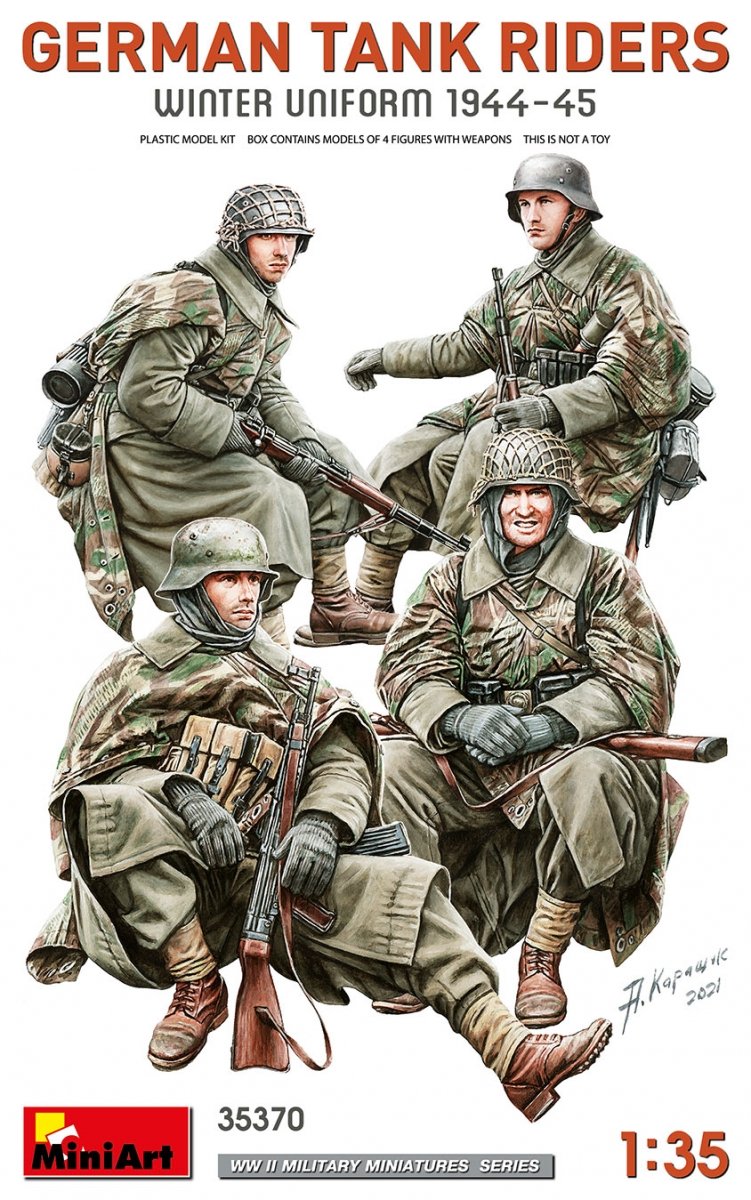 MiniArt 35370 CAVALIERS DE CHARS ALLEMANDS. UNIFORME D&amp;#39;HIVER 1944-45 1/35
