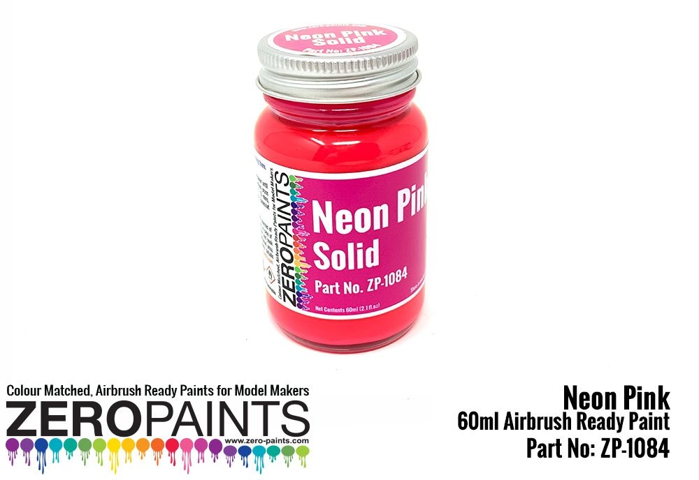 Peinture rose néon Zero Paints ZP-1084 - Solide 60 ml