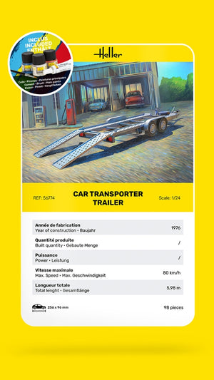 Heller 56774 Car Transport Trailer - Starter Kit 1/24 – zdjęcie 6