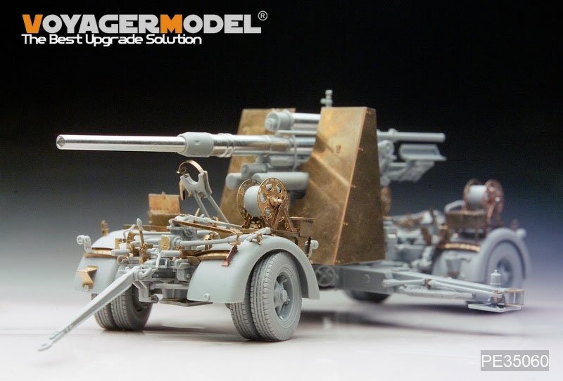 Maquette Voyager PE35060 Canon antiaérien allemand Flak 36 de 88 mm (pour DRAGON 6260) à l&amp;#39;échelle 1/35 – imagen 4