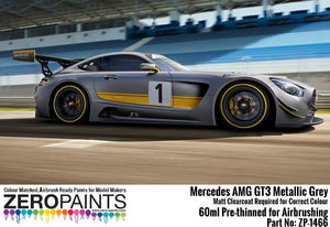 Peinture Zero Paints ZP-1466 Mercedes AMG GT3 Gris métallisé (mat) 60 ml – Bild 4