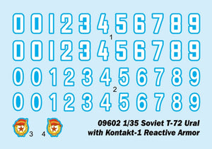 Trumpeter 09602 Soviet T-72 Ural with Kontakt-1 Reactive Armor 1/35 – zdjęcie 3