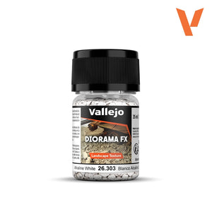 Vallejo 26303 Blanc alcalin 2-5 mm - Texture paysage Diorama FX 30 ml