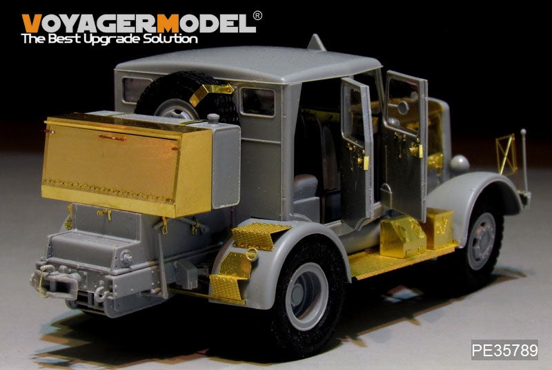 Voiture militaire Hanomag SS100 de la Seconde Guerre mondiale avec transporteur de roquettes V2, modèle Voyager PE35789, pour TAKOM 2110, échelle 1/35 – image 11