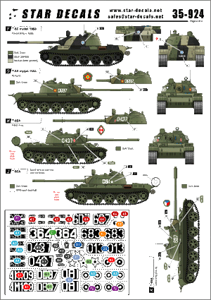 Star Decals 35-924 Chars T-54 et T-55 de la Guerre froide, échelle 1/35 – imagen 2