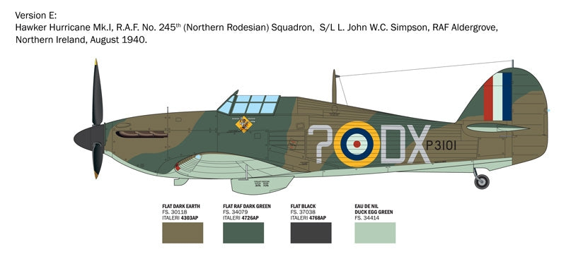 Italeri 2838 Hurricane Mk.I Aces 1/48 – immagine 4