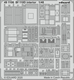 Eduard 491106 Bf 110D interior 1/48 DRAGON – zdjęcie 2