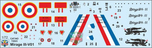 Maquette Modelsvit 72023 Mirage III V-01 VTOL français 1/72 – immagine 7