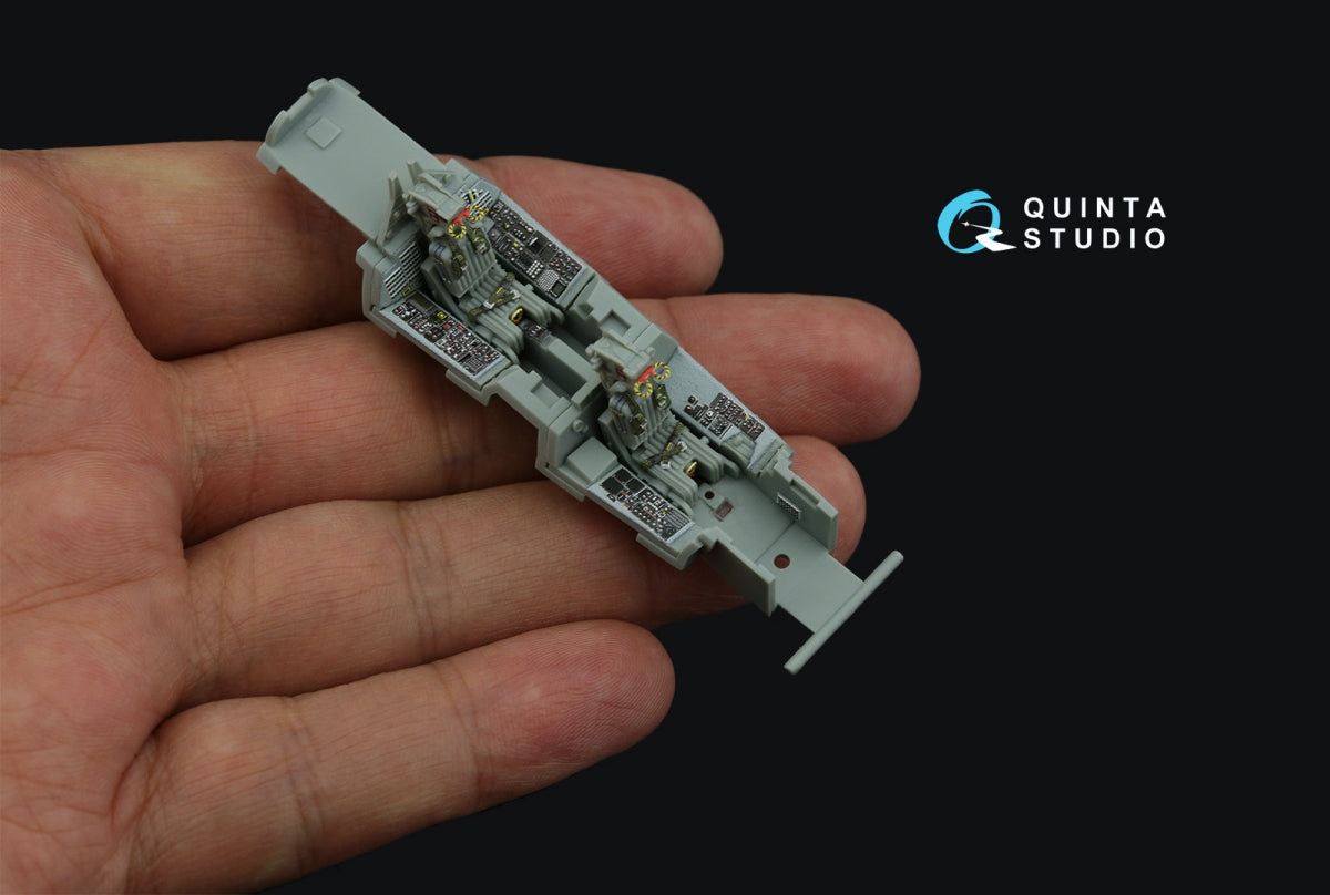 Intérieur imprimé en 3D et coloré pour le F-14B (Quinta Studio QD72085) sur papier décalcomanie (Academy) à l&amp;#39;échelle 1/72 – image 8