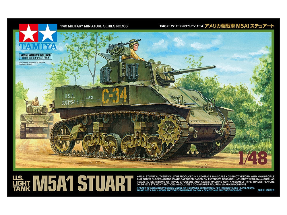 Tamiya 32606 Char léger américain M5A1 Stuart 1/48