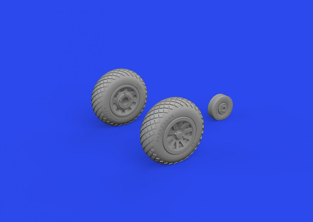 Roues Eduard 672366 P-51D à profil diamant EDUARD 1/72
