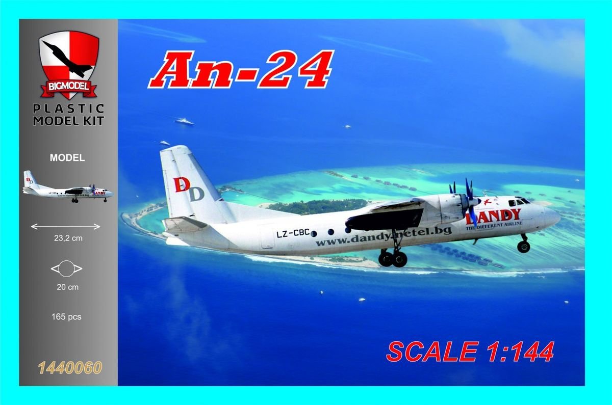Maquette grand format 1440060 Antonov An-24 Dandy Airline (1/144)