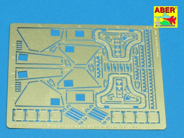 Aber 35A030 Poignées de compartiment de rangement latérales pour Puma (Sd.Kfz.234) (1/35)