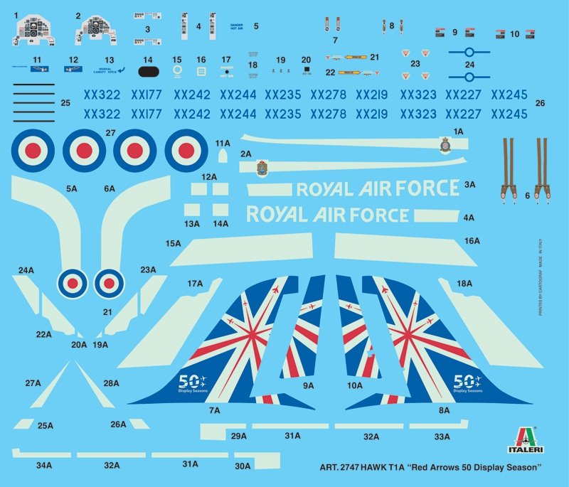 Italeri 2747 Hawk T1A Red Arrows (1/48)  – immagine 3