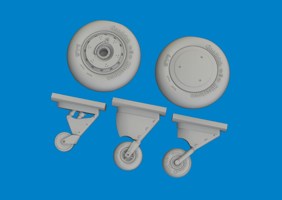 Roues Eduard 6481089 F4F-4 (première version) ACADEMY 1/48 – image 2