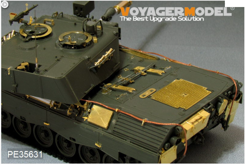 Maquette Voyager PE35631 Char de combat principal allemand Leopard 1A3 moderne (version B avec canon inclus) (pour MENG TS-007) 1/35 – image 3