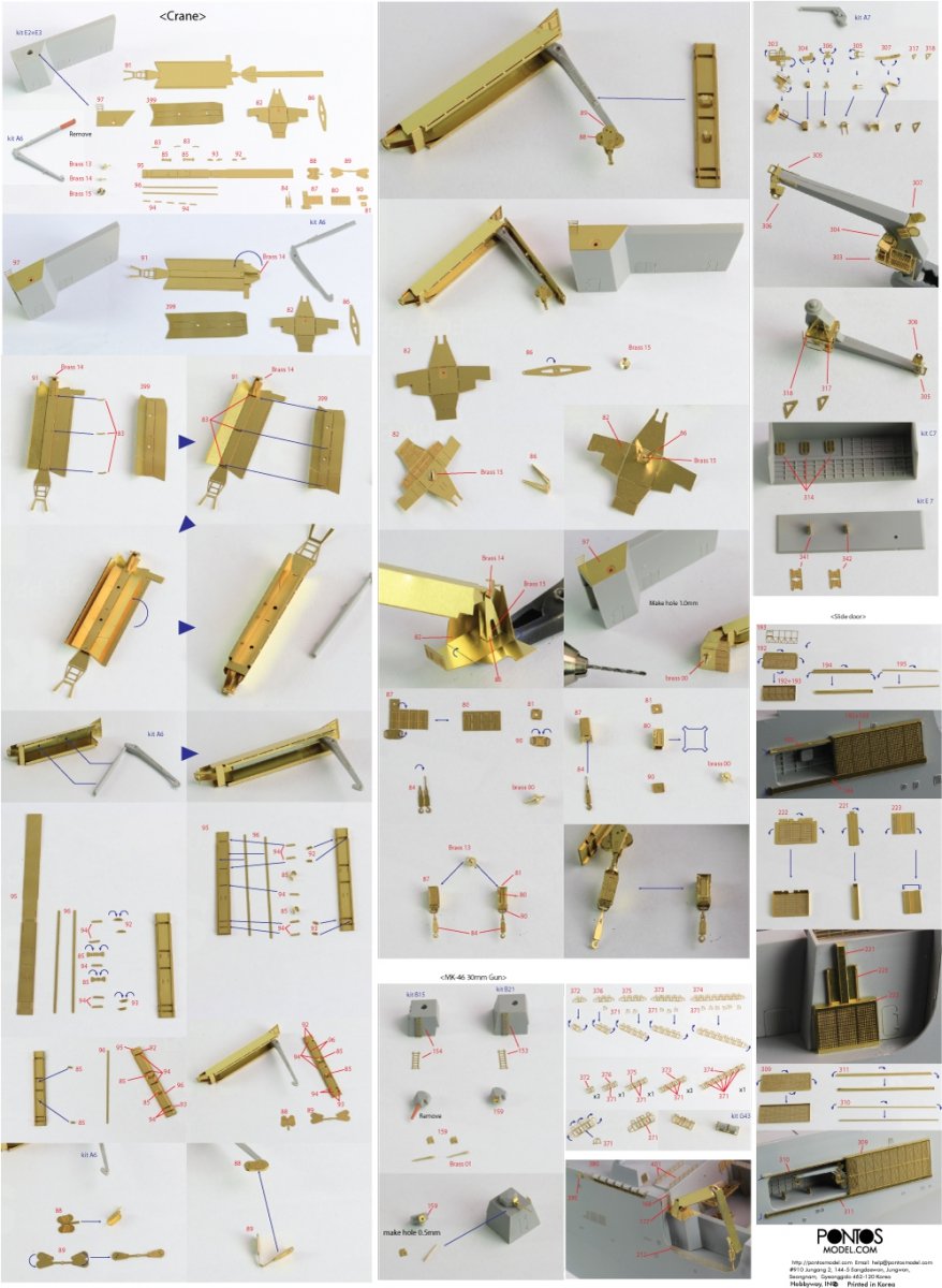 Pontos 35016F1 Ensemble de détails pour LPD de classe USS San Antonio (1/350) – imagen 3