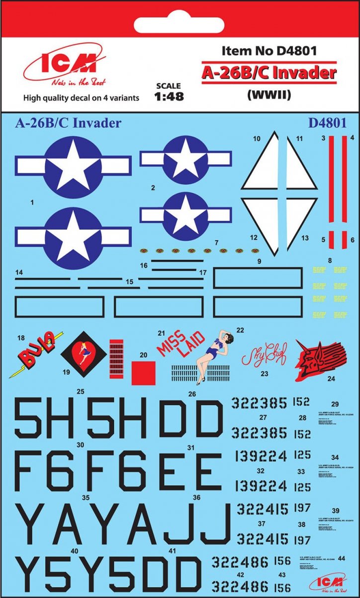 ICM D4801 A-26B/C Invader (Seconde Guerre mondiale) 1/48